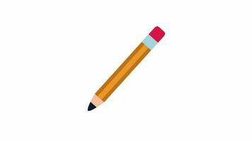 pencil cartoon icon animation video motion graphic.