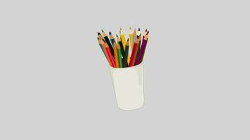 pencil cartoon 2d animation icon motion graphic video. video