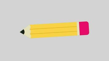 pencil cartoon 2d animation icon motion graphic video. video