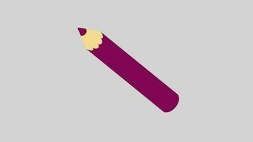 pencil cartoon 2d animation icon motion graphic video. video