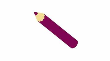 pencil cartoon icon animation video motion graphic.