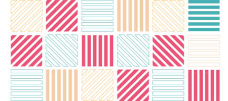 abstract colorful thin outlines stripes grid geometric design transparent png