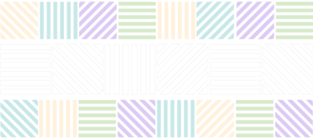 pastello magro Linee a strisce geometrico bandiera design trasparente png