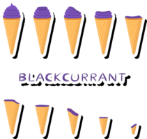 Big set different forms natural dessert ice cream of consisting various ingredients png