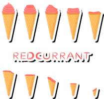 Big set different forms natural dessert ice cream of consisting various ingredients png