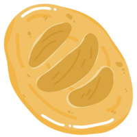 Bakery bread pastry illustration png