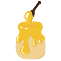 Jar of honey illustration png