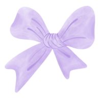 Purple bow watercolor png
