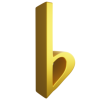 eben Hinweis Seite Aussicht metallisch Gold Clip Art eben Design Symbol isoliert auf transparent Hintergrund, 3d machen Unterhaltung und Musik- Konzept png