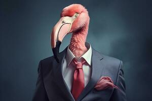 AI generated The Business-Ready Bird. photo