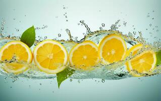 AI generated Zesty Lemonade with a Splash photo