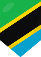 Tanzania vlag wimpel 3d tekenfilm stijl. png