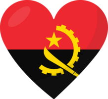 angola drapeau cœur 3d style. png