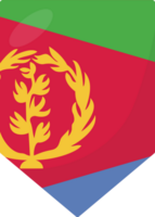 eritrea flagga vimpel 3d tecknad serie stil. png