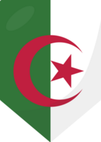 Algérie drapeau fanion 3d dessin animé style. png