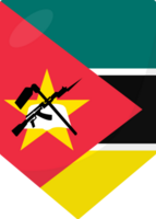 mozambico bandiera bandierina 3d cartone animato stile. png