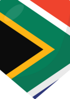 South Africa flag pennant 3D cartoon style. png