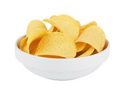 Potato chips isolated photo