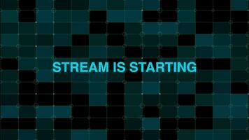 Stream Is Starting On Green Seamless Loop video