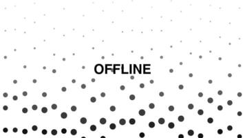 Offline Black Text On White Seamless Loop video