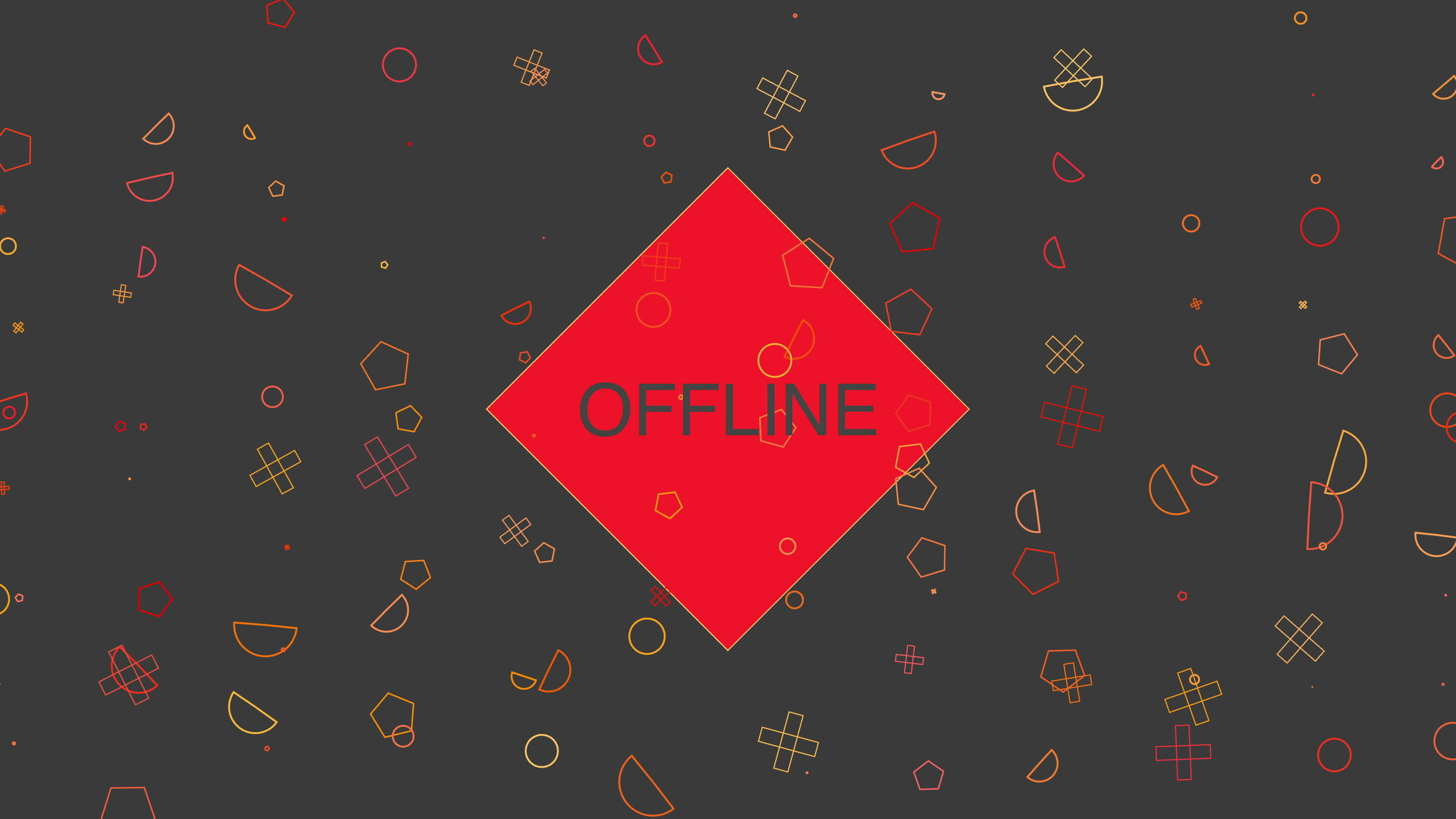 Offline Red Text On Black Seamless Loop Background 36497366 Stock Video