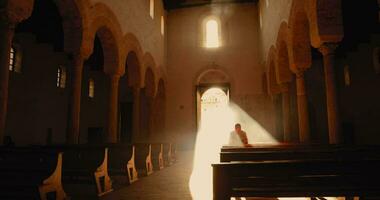 Man Praying In The Church video