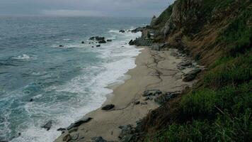 The trasformation of a beach after climate change video