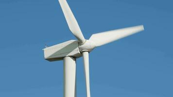 Detail of a wind turbine while spinning video