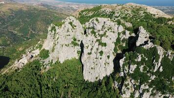 Rocky Mountains Aerial Near The Ocean video