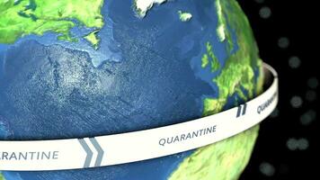 wereld breed quarantaine, pandemisch crisis. video