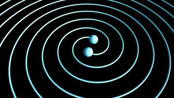 artista visualizar gravitacional ola. video