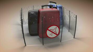 Travel ban pandemic Lockdown measures, movement restriction. video