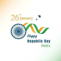 happy republic day india vector