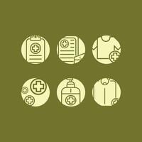 conjunto de médico iconos vector ilustración para web y móvil diseño.