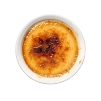 ai gegenereerd creme brulee Aan transparant achtergrond. png