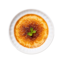 AI generated Creme Brulee on Transparent Background. png