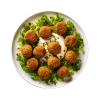 ai genererad falafel på transparent bakgrund. png