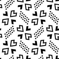 Black and white patterns. Abstract geometric for fabric print vector