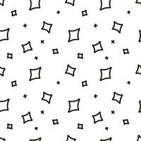 Starry sky. Cartoon stars on white background. Seamless vector pattern background for textile, fabric, wallpaper, wrapping.