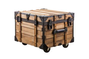AI generated Cargo Box with Transparent Background. png