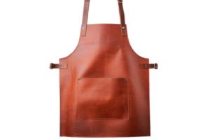 AI generated Leather Apron with Transparent Background. png