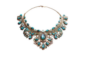 AI generated Collar Necklace with Transparent Background. png