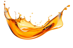 AI generated Oil Drop Splash with Transparent Background. png