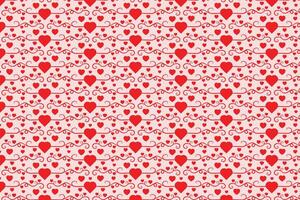 Flourishes Swirling hearts seamless pattern, abstract hearts Swirls pattern, valentines day Elegant seamless background, curly hearts repeating background, Red love romantic texture wrapping paper vector