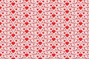 florece arremolinándose corazones sin costura patrón, resumen corazones remolinos patrón, san valentin día elegante sin costura fondo, Rizado corazones repitiendo fondo, rojo amor romántico textura envase papel vector