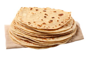 ai generato chapati con trasparente sfondo. png