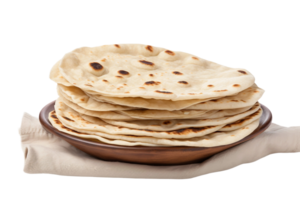 ai generado chapati con transparente antecedentes. png