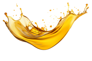 AI generated Oil Drop Splash with Transparent Background. png