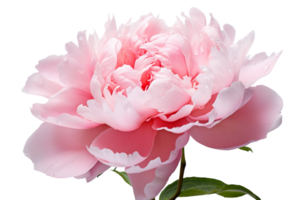 AI generated Peony with Transparent Background. png