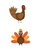 Thanksgiving vector illustration. Thanksgiving holiday icon set banner